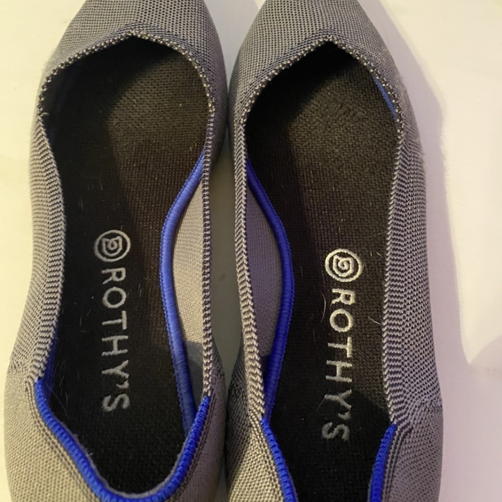 Rothy's Birdseye Grey Points, size 11.5